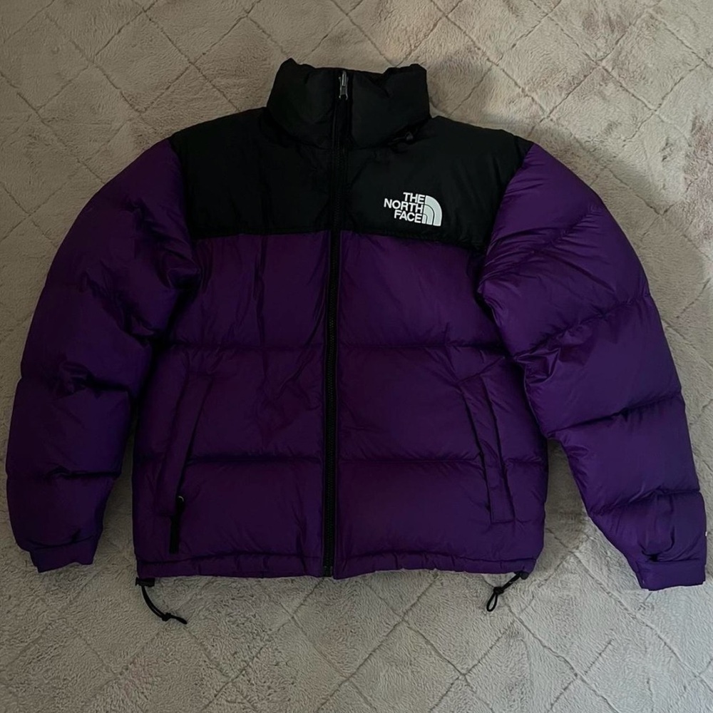 The North Face Purple and Black Puffer Jacket